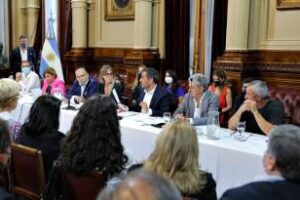 Cabandié en el Senado,ante la Comisión de Ambiente y Desarrollo