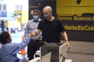 Ciudad: Larreta y Quiróz recorrieron el Centro de Testeo La Rural