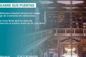 Legislatura porteña: Reabre sus puertas la Biblioteca al público