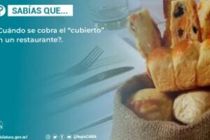 Ciudad porteña: Cuándo se cobra el “cubierto” en un restaurante