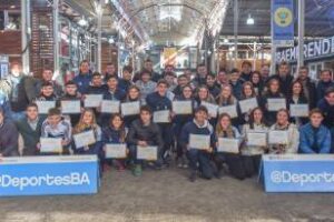 Giusti, Lousteau y Ferrario visitaron Semperti por el Plan de Empleo Joven