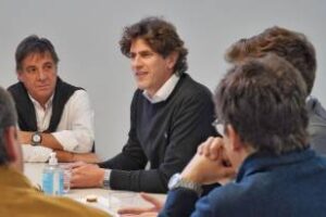 Giusti, Lousteau y Ferrario visitaron Semperti por el Plan de Empleo Joven