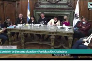 Legisladores:Reunión de Comisión de Descentralización ,ciudadana