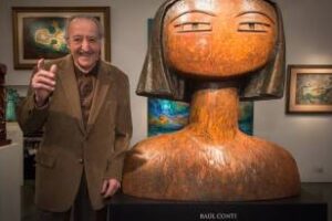 Ciudad:Destacan la trayectoria del pintor y escultor Raúl Conti