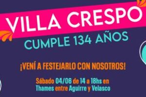 Villa Crespo:Se celebra el 134° aniversario del barrio
