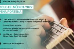 Ciudad de buenos aires:Cultura Ciclo de música 2022,Peña Porteña