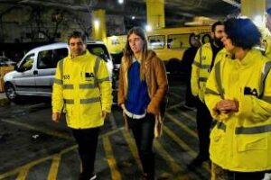 En la ciudad: Migliore y Quirós se sumaron al operativo frío