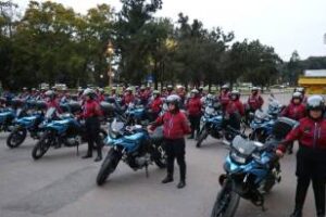 Rodríguez Larreta en el acto de entrega de motos a la Policía