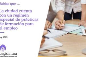 Ciudad:Con un régimen especial de prácticas de formación
