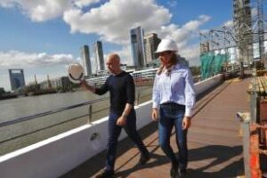 Puente de la Mujer: Larreta recorrió la obra de la primera renovación integral