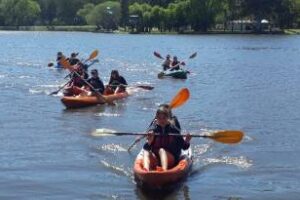 Gran Campeonato Provincial Canotaje en el Lago de Tandil