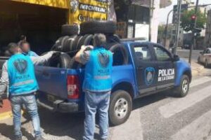 Parque Patricios:Secuestran neumáticos y llantas ilegales