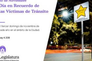 En la ciudad: Día en recuerdo de las víctimas de tránsito