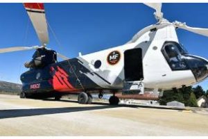 Operativo el helicóptero:Para combatir incendios en la Patagonia