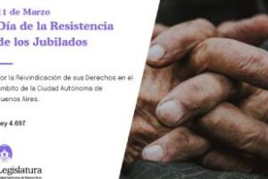 En la ciudad:Dìa de la resistencia de los jubilados