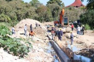 Avanza la obra del nuevo Borde Costero del Barrio Rodrigo Bueno