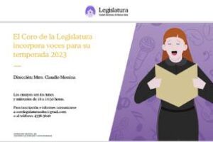 El Coro de la legislatura incorpora voces para su temporada 2023