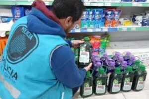 Ciudad:Incautan 147 litros de jabón líquido peligroso para la salud