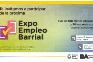 Expo Empleo Barrial ofertas laborales para mayores de 40 años