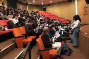 Cine y democracia:Estudiantes vieron en AMIA la película «Argentina, 1985»