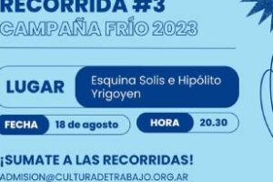Ciudad:Cuarta recorrida de la Campaña Frìo 2023