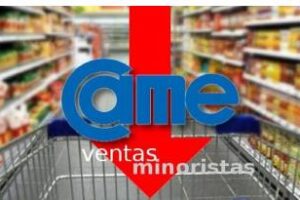 CAME:Ventas minoristas,se retrajeron 4,1% anual en agosto