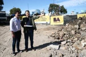 Ciudad:Tras el desalojo de la calle Perette,avanza las obras