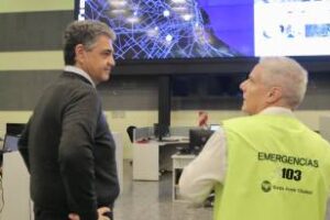 Jorge Macri supervisa el operativo de emergencias por las tormentas