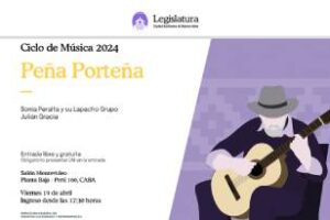 Legislatura porteña:Ciclo de Música 2024 «Peña Porteña»