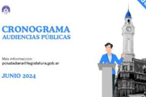 Participación Ciudadana Cronograma audiencia pùblicas de junio 2024