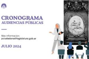Participación Ciudadana:Cronograma audiencias Pùblicas de julio 2024