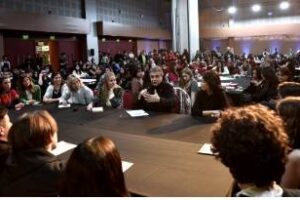 Jorge Macri,Jane Goodall,estudiantes y el cambio climático