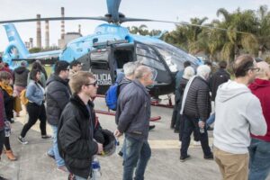 Vecinos de la Ciudad visitaron el Departamento de Aviación Policial