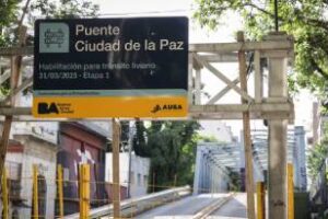 Palermo:Confirman la reapertura del puente de Ciudad de la Paz