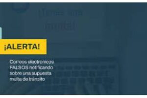 Ciudad:Alerta notificación fraudulenta de infracción de tránsito