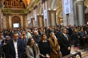 Jorge Macri, en la misa por el fallecimiento del Papa Francisco