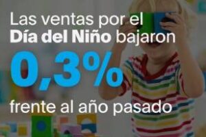Día del Niño:Las ventas bajaron 0,3% frente al año pasado