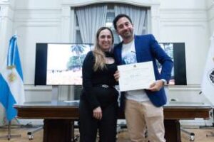 La Legislatura entregó un beneplácito a Nicolás Pasquali