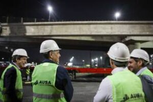 La Ciudad:Y un megaoperativo en la obra del Puente Labruna