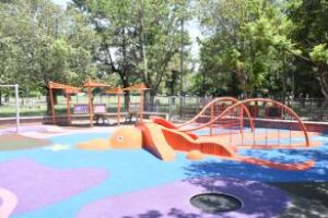 Parque Saavedra:Fue renovado,el patio de juegos de la calle Vilela