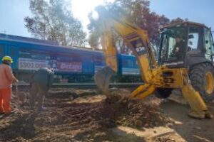 La ciudad:Continúan las obras del Paso Bajo Nivel Irigoyen
