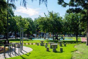 Plazoleta Delfo Cabrera y Shakespeare,Nuevo espacio deportivo