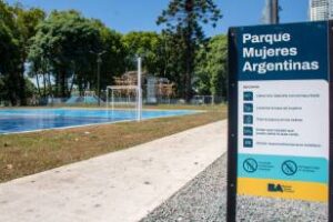 La Ciudad renovó el Parque Mujeres Argentinas y sumó nuevos espacios