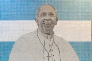 Subte A inauguro un mural en homenaje al Papa Francisco