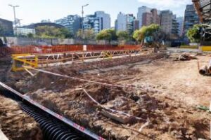 Colegiales:Se construye una plaza junto al Mercado de Pulgas