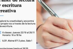 Legislatura:Curso de Taller de lectura y escritura creativa